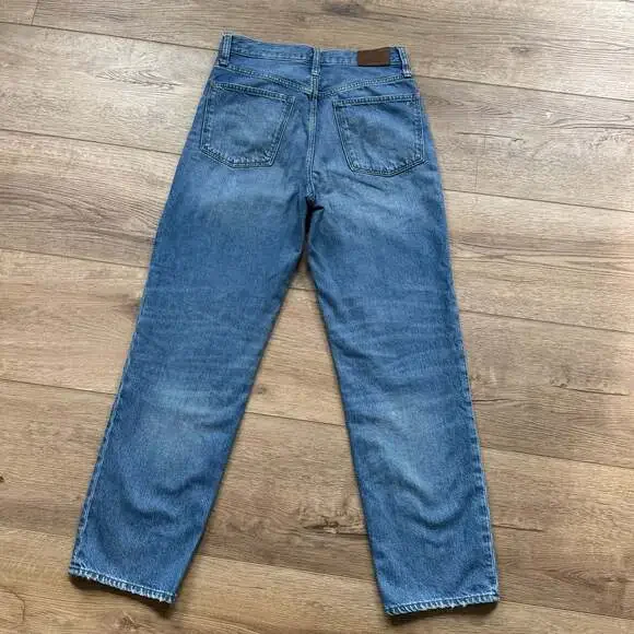 Madewell Perfect Vintage Straight Jeans Size 26 Blue High Rise Denim - Picture 8 of 8
